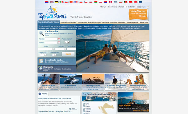 Yachtcharter web software