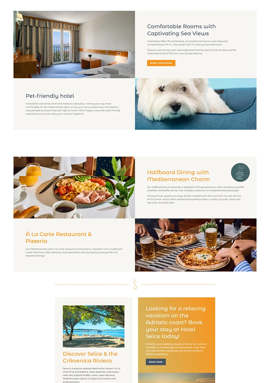 hotel selce izrada web stranice